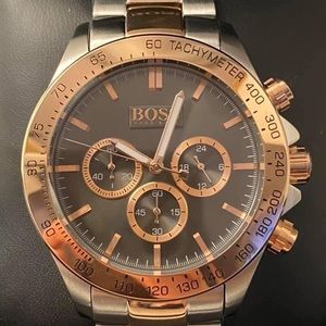 HB1513339 - Hugo Boss Men’s Ikon Two-Tone Chronograph Watch 
Case Size: 46mm